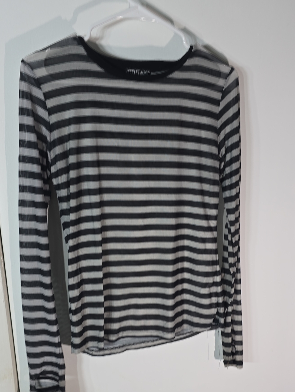 Current Mood Black & White Striped Long Sleeve Tee
